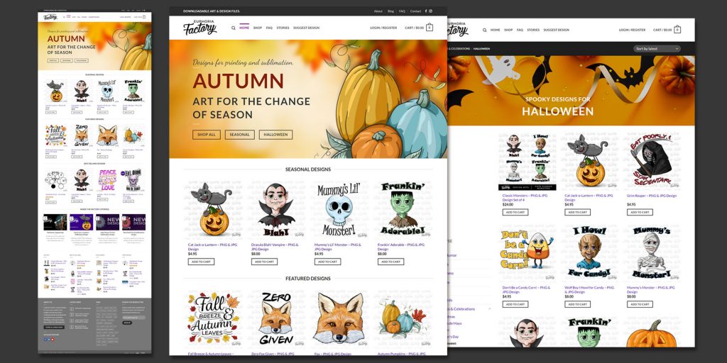 Digital Download Website Design